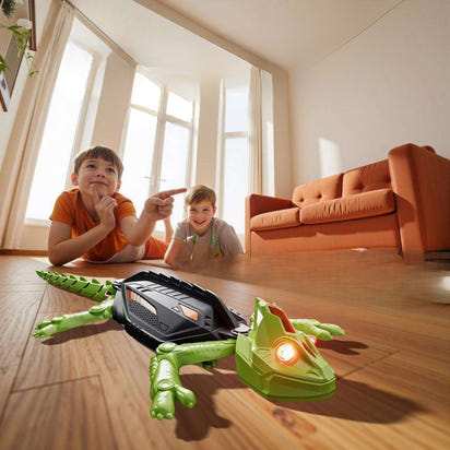 Agama, zdalnie sterowana jaszczurka, która wspina się po podłogach i ścianach